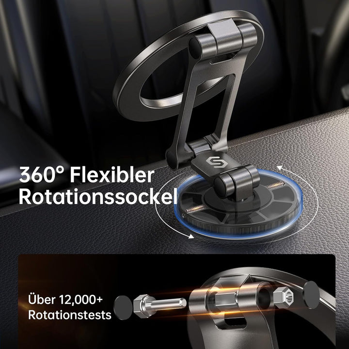 SYNCWIRE Handyhalterung Auto für MagSafe Autohalterung Starker Magnet[Faltbar & Vollmetall] Magnetis