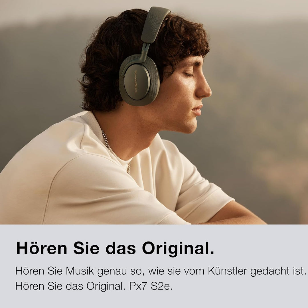 Bowers & Wilkins PX7 S2e Over-Ear-Kopfhörer mit Geräuschunterdrückung, kabellos, Qualcomm aptX™ Adap