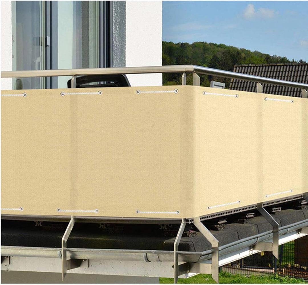 GLIN Balkonumrandung 90 cm Hoch Anthrazit Balkonumrandung balkonverkleidung Windschutz Balkonverklei