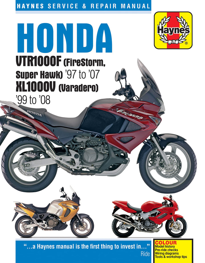 Honda VTR1000F (Firestorm, Superhawk) (97 - 08) & Xl1000V (Varadero) (99 - 08): 1997 to 2008 (Haynes