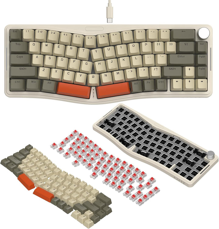 ATTACK SHARK AKS068 Alice 60% Mechanische Gaming Tastatur, USB-C Kabelgebundene Apex Pro Mini RGB Ke