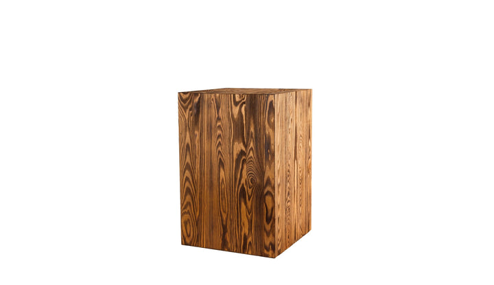 DECOKTIVO Holzsäule, Rustikale Dekosäule, Baumstamm Deko, Bodenwindlicht Ständer, Blumensäule Holz,