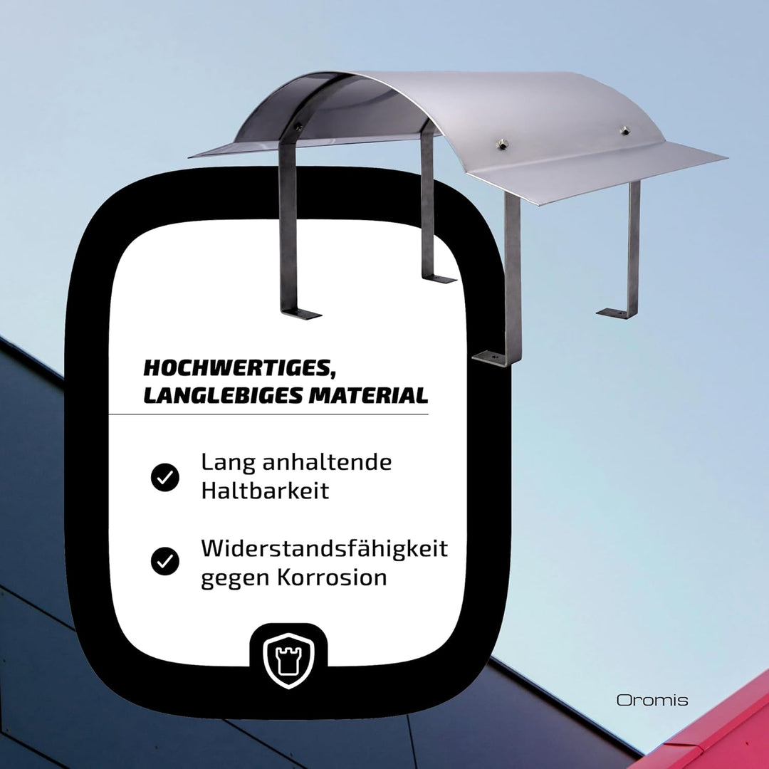 Oromis Edelstahl Schornsteinabdeckung Napoleon 0,6 mm | Kaminabdeckung Edelstahl zur Vermeidung von