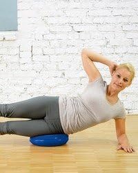 SISSEL Balancefit, Luftgefülltes Sitzkissen mit Noppen, Ø 32 cm blau, blau