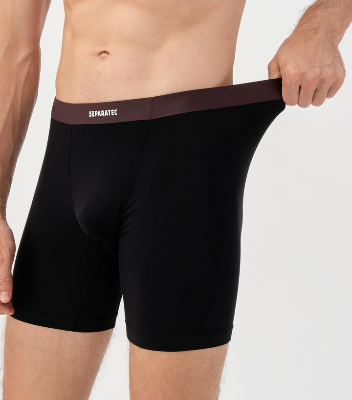 Separatec Herren Boxershorts 4er Pack Doppelbeutel Dual Pouch, Bambus Unterhosen Männer, Stretcken H