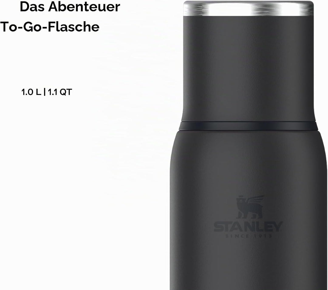 Stanley 1913 Adventure To-Go Thermosflasche 1L - 25 Stunden Heiss - 27 Stunden Kalt - Auslaufsicher