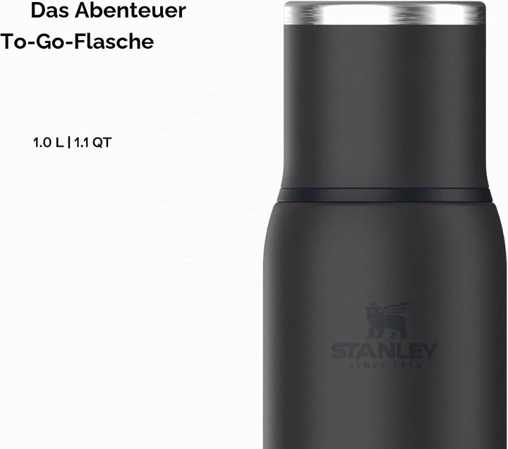 Stanley 1913 Adventure To-Go Thermosflasche 1L - 25 Stunden Heiss - 27 Stunden Kalt - Auslaufsicher
