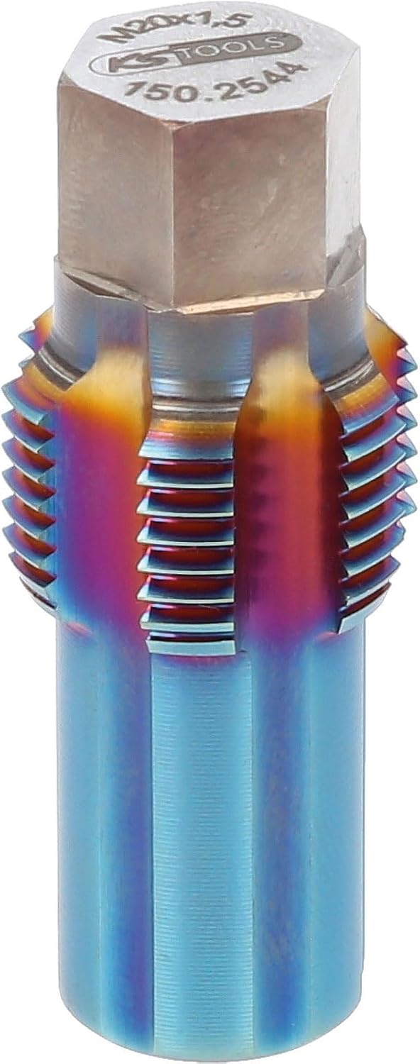 KS Tools 150.2544 Gewindeschneider mit Führungsbolzen für NOX-Sensoren, M20x1,5