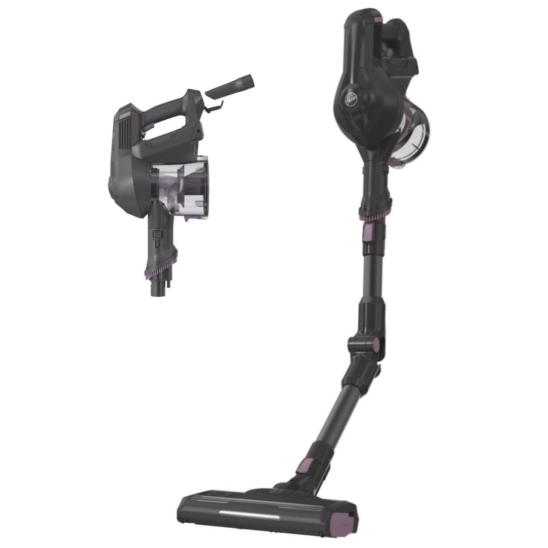 Hoover Akku-Staubsauger ohne Beutel + Knick-Gelenk – bis zu 120 m² mit 1 Akkuladung I Staubsauger ka