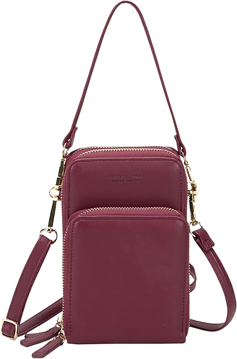 FANDARE Handy Umhängetasche Frauen Crossbody Tasche Schultertasche Damen Handy-Brieftasche Klein Han