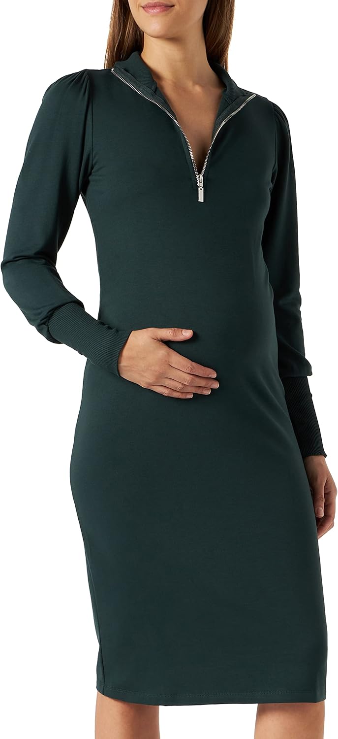 Supermom Damen Dress Burley Nursing Long Sleeve Kleid 32 Darkest Spruce - P991, 32 Darkest Spruce -