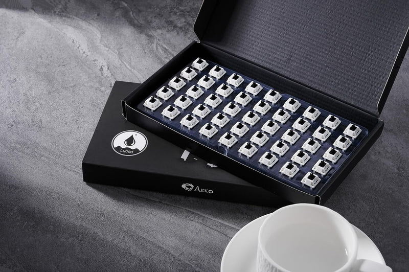 Akko V3 Pro Switch für Mechanische Tastatur, Linear Switches, 5 Pin 45gf, Mahjong-Sound, MX Tastensc