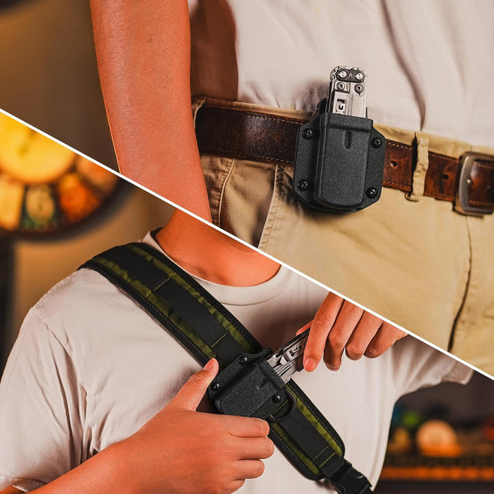 TACTICAL GEEK TGCode G9 Multi-Tool-Hülle für LEATHERMAN REBAR, Holster aus Kydex Material, Einstellb