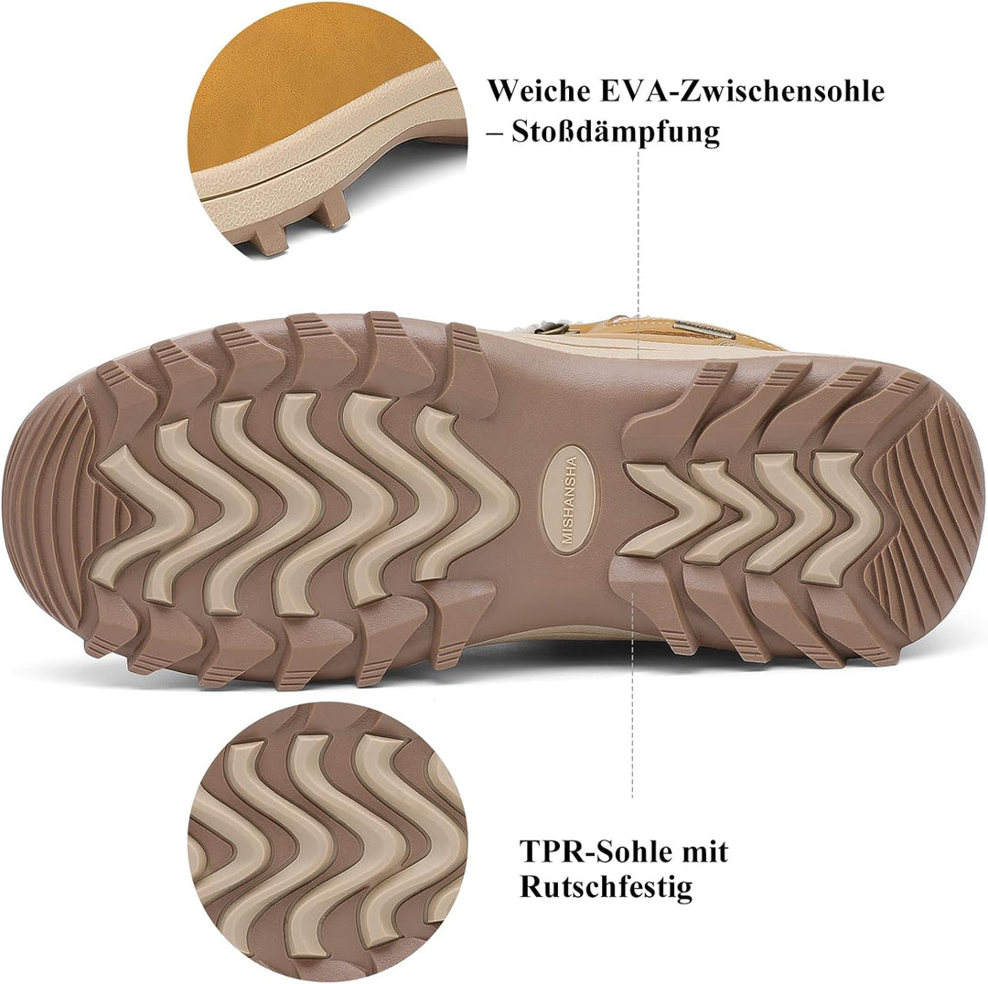 PASTAZA Warme Winterschuhe Herren Damen Winterstiefel Outdoor Winterboots Gefüttert Schneestiefel 37