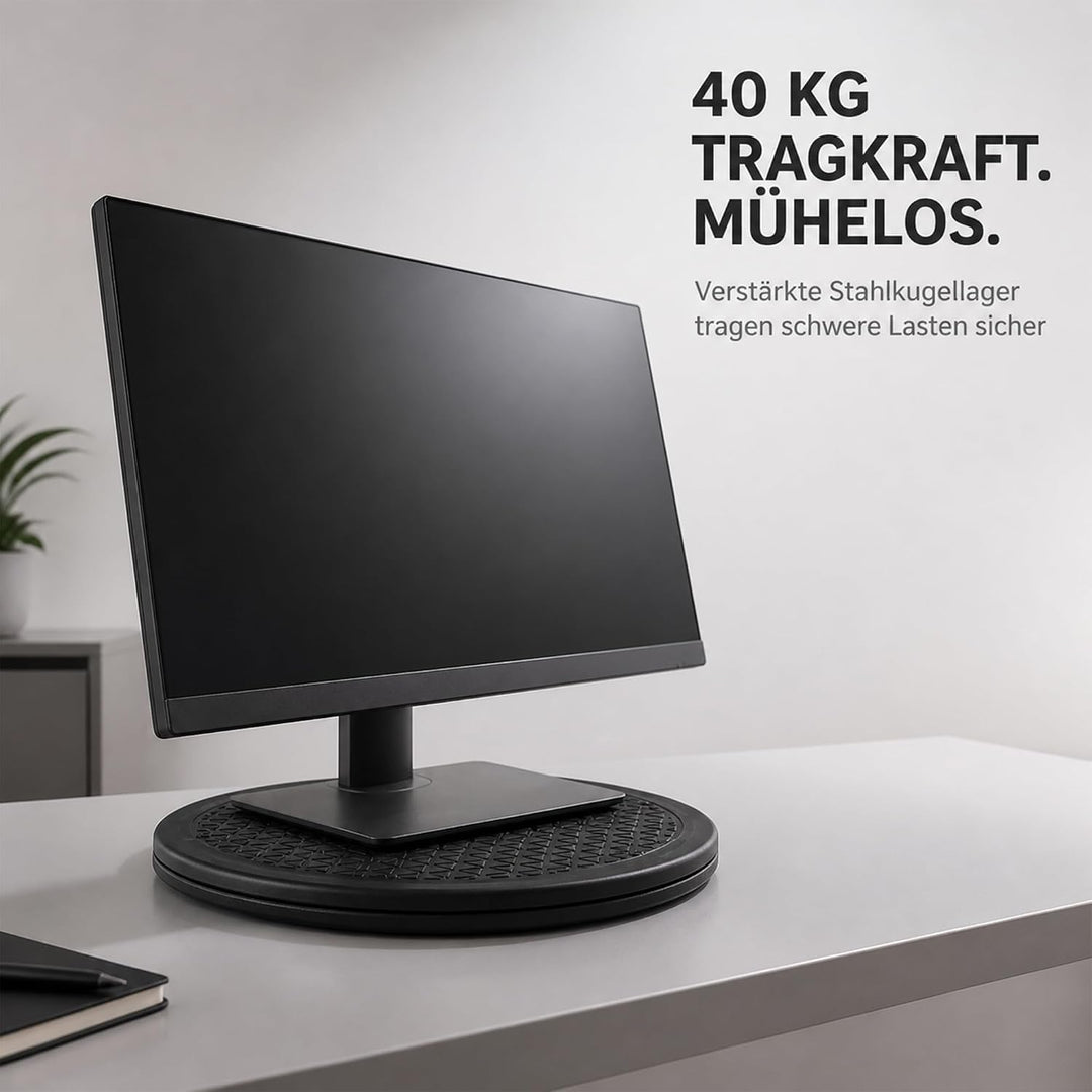 3 Stück Drehscheibe 30 cm, 360 Grad Drehbar Plattform, Drehteller mit Stahlkugellagern, Drehplattfor