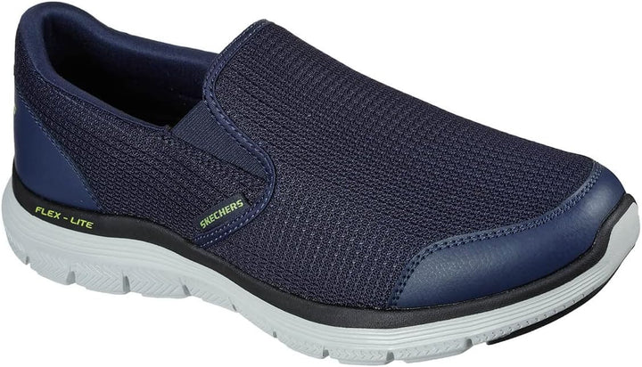 Skechers Herren Flex Advantage 4.0 Tuscan Sneaker 41 EU Navy Mesh Pu Lime Trim, 41 EU Navy Mesh Pu L