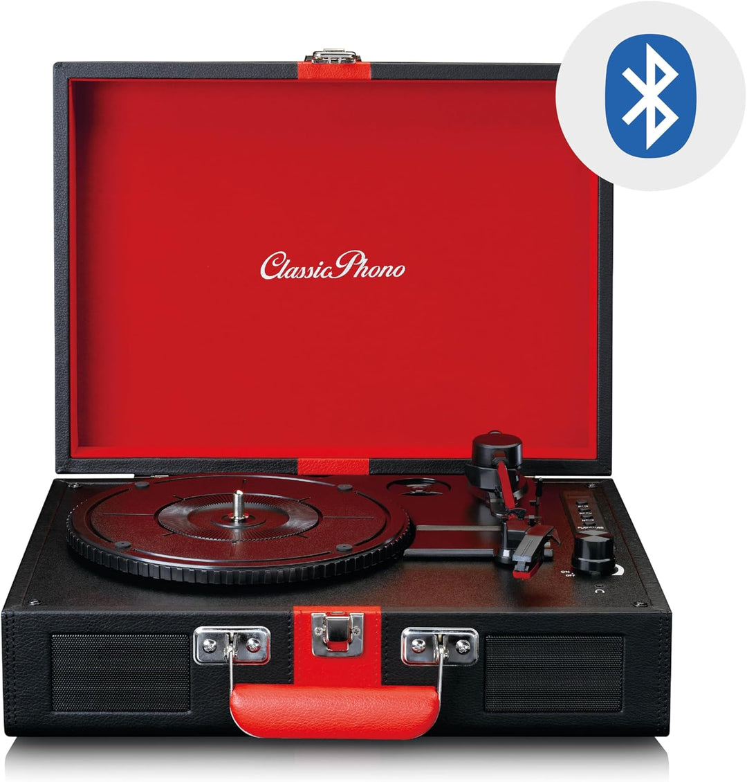 Classic Phono von Lenco TT-110 Plattenspieler - Plattenspieler - 33, 45 & 78 RPM - Bluetooth - Rieme