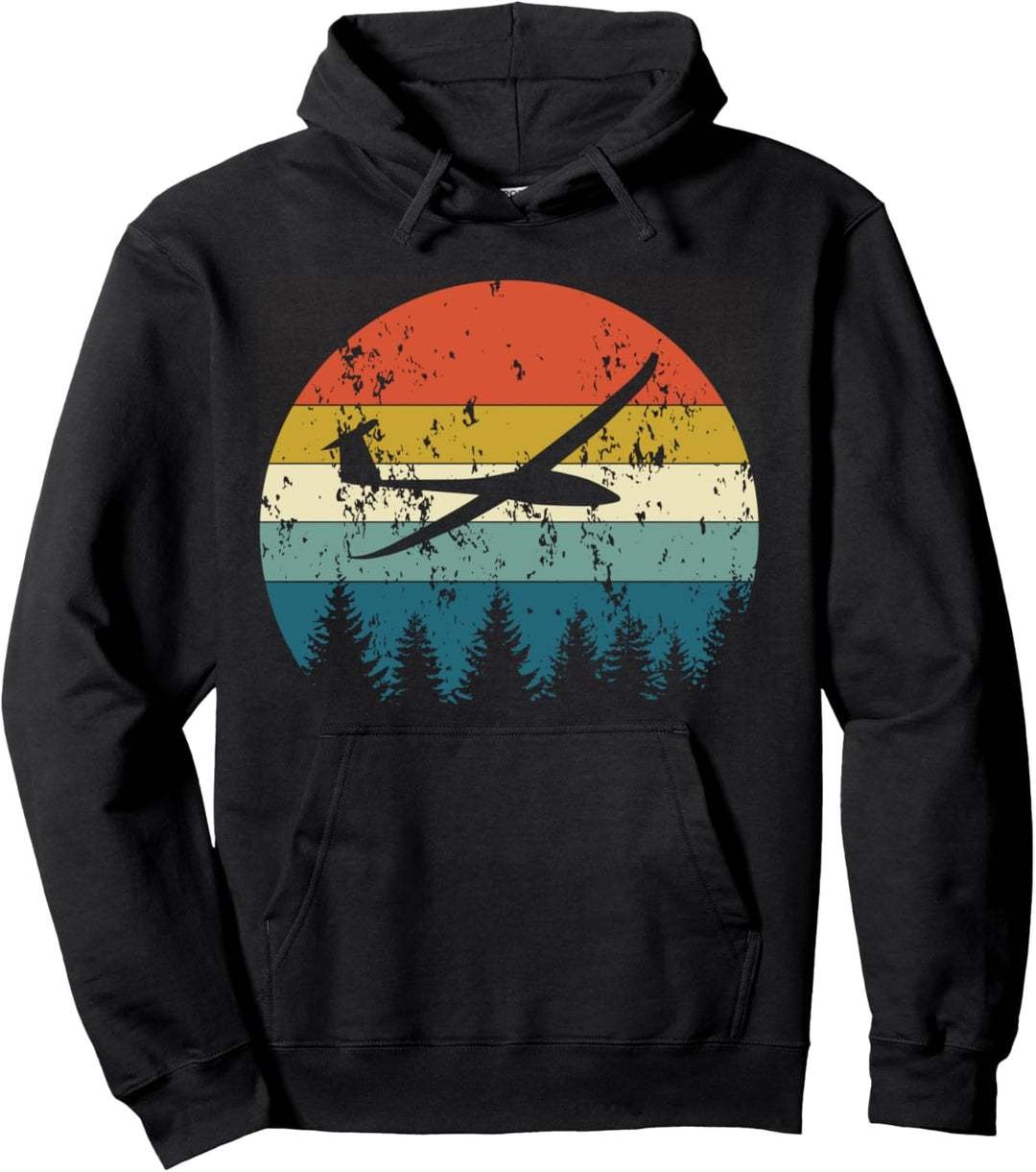 Segelflugzeug Segelfliegen Segelflieger Fliegen Vintage Fun Pullover Hoodie