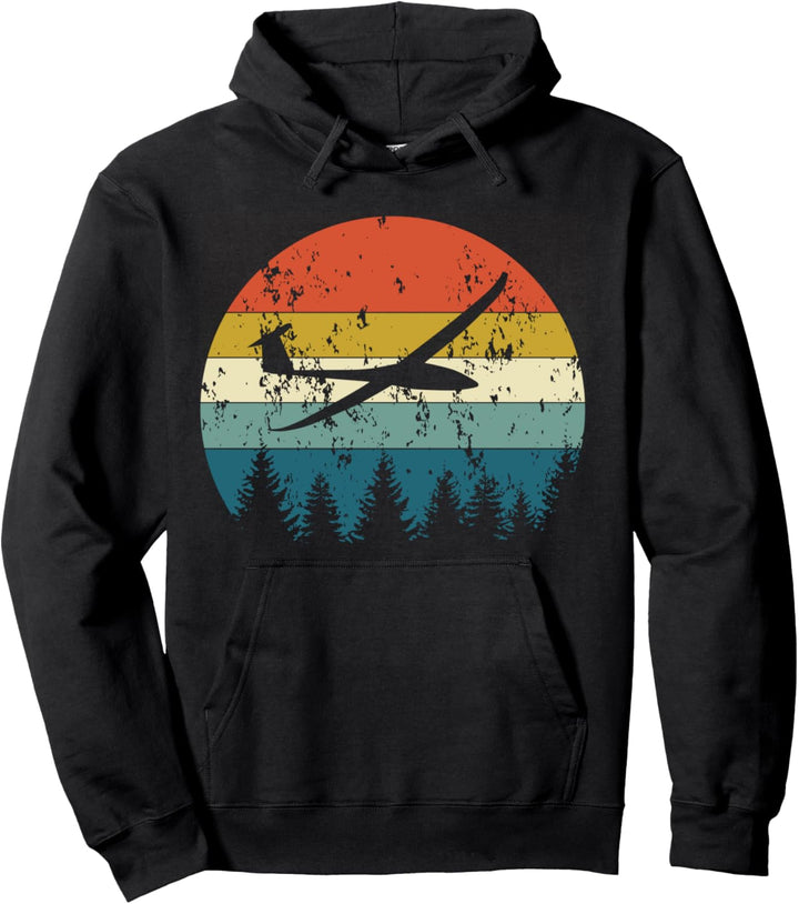 Segelflugzeug Segelfliegen Segelflieger Fliegen Vintage Fun Pullover Hoodie