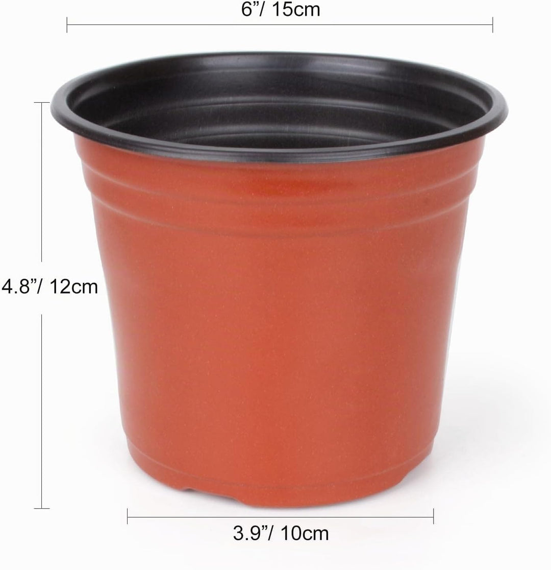 E-Know Pflanztöpfe 150 STK 15cm Pflanzentöpfe Kunststoff Blumentopf Plastik Anzuchttopf rund zur Anz