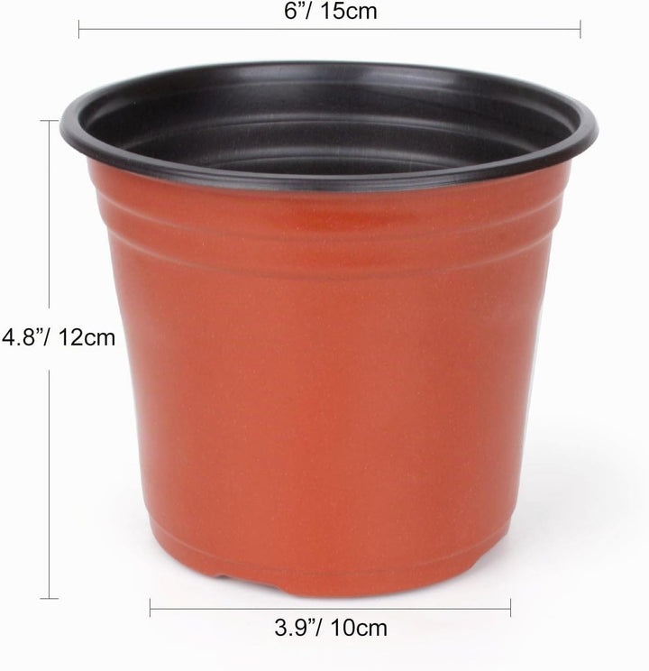 E-Know Pflanztöpfe 150 STK 15cm Pflanzentöpfe Kunststoff Blumentopf Plastik Anzuchttopf rund zur Anz