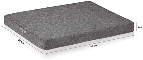 ONVAYA® Hundekissen orthopädisch aus Memory Foam | 95 Grad waschbar | grau | Grösse S-XXL | Hundebet