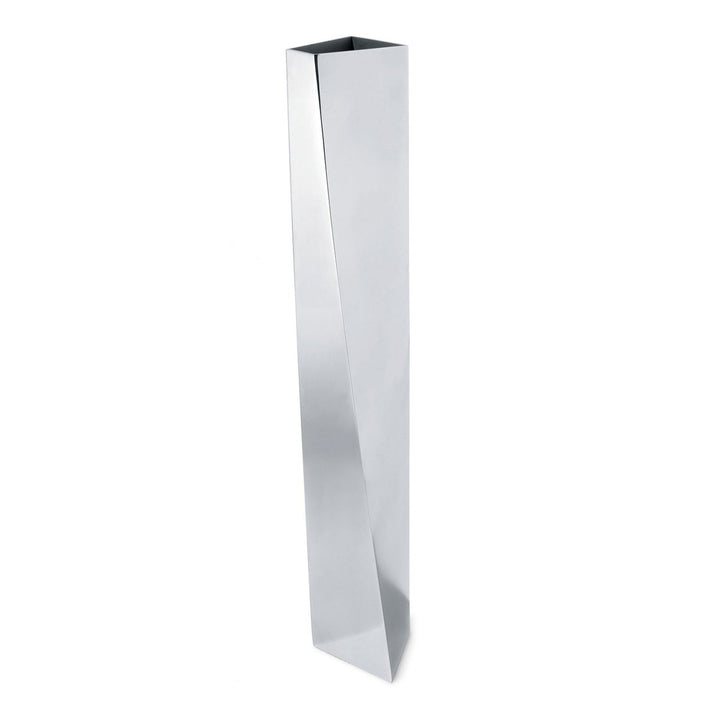 Alessi Crevasse ZH01 Design Blumenvase, Edelstahl, Glänzend Poliert