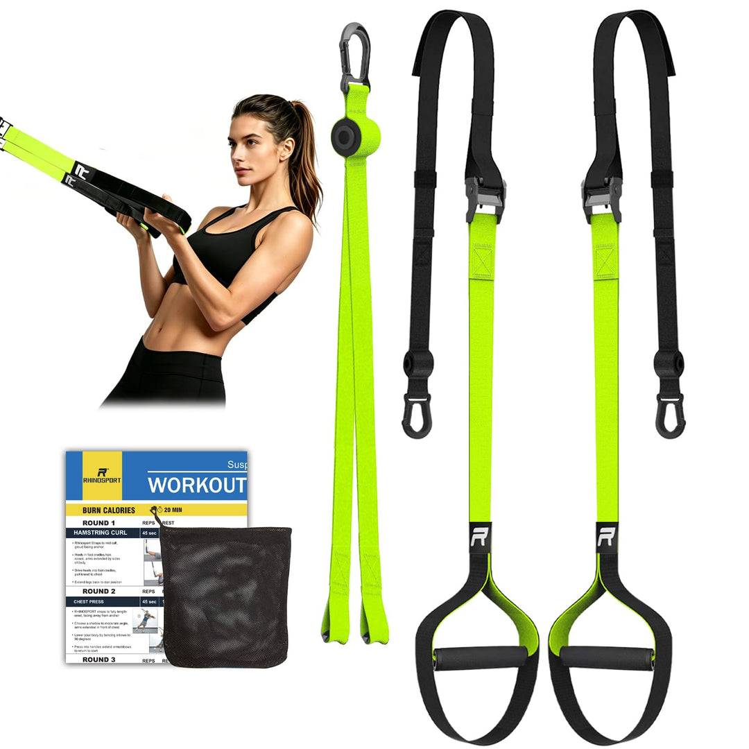 Schlingentrainer Sling Trainer Set mit Türanker Einstellbar Fitness Zuhause Suspension - geeignet fü