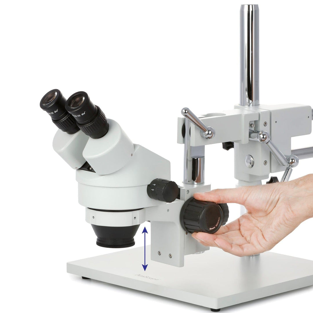 AmScope SM-4BZ-80S Inspektion des Zoom-Vergrösserungsschaltkreises Stereomikroskop mit 80 LED-Licht,