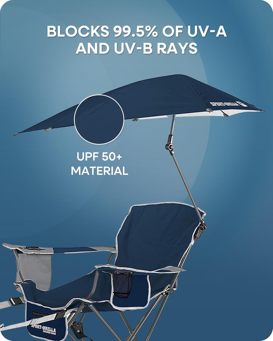 Sport-Brella Liege Stuhl Midnight Blue, Midnight Blue