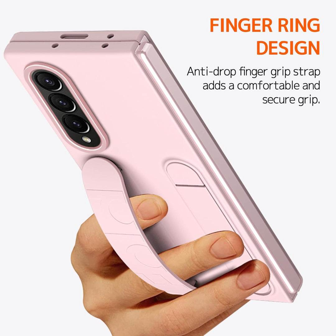 NINKI Kompatibel mit Samsung Galaxy Z Fold 4 Hülle mit Displayschutz Z fold 4 handschlaufe Hülle mit