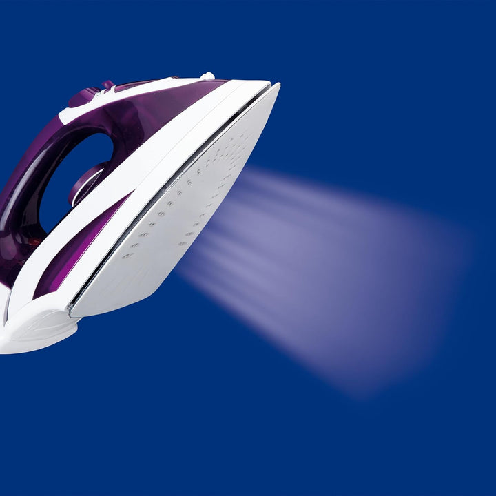 Jata PL225 Dampfbügeleisen, Edelstahlsohle, 2.200 W, vertikaler Dampfausstoss und einstellbar, Dampf