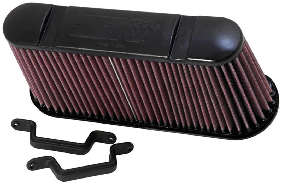 K&N E-0782 Waschbarer und wiederverwendbarer KFZ Tauschluftfilter Rot