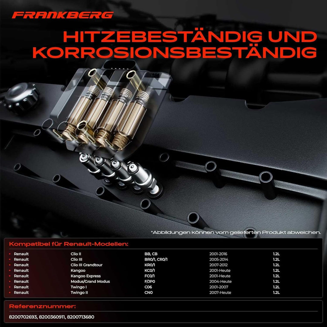 Zündmodul Zündspule 4-polig für Clio II/III Kangoo Modus/Grand Modus Twingo I/II 1.2L Benzin 2001-20