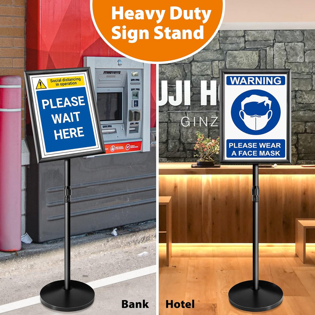 VAIIGO A3 Infoständer Höhenverstellbar Aluminium DIN A4 Plakatständer Informationsständer Präsentati