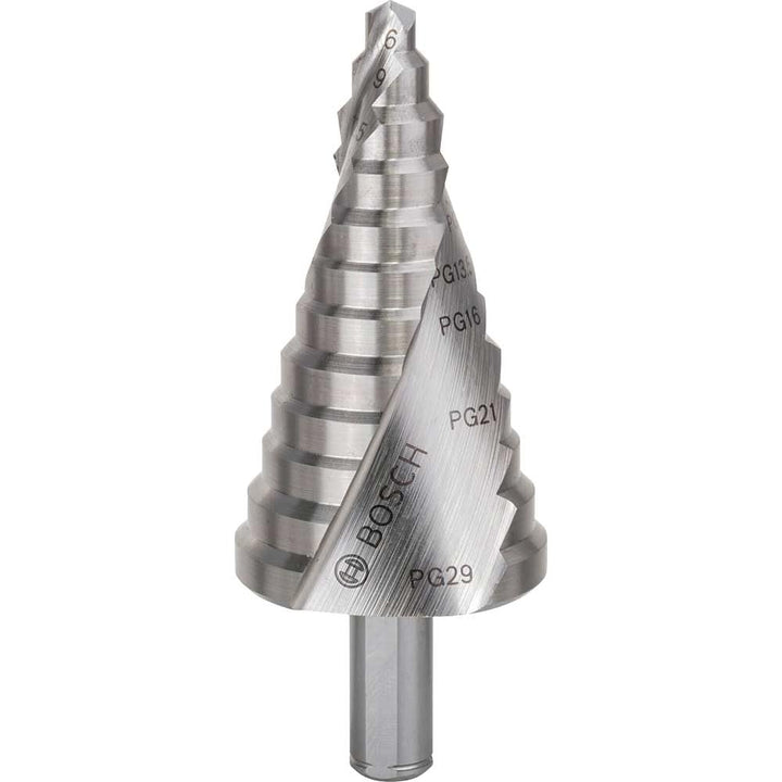 Bosch Professional Stufenbohrer HSS mit 3-Flächen-Schaft (Ø 6-37 mm)