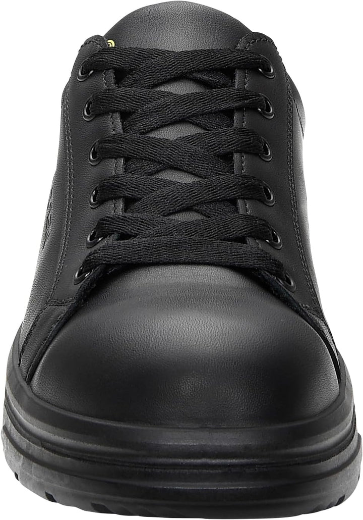 ELTEN Sicherheitsschuhe Noel XX10 Black Low ESD S2, Damen und Herren, Leder, Stahlkappe, leicht, spo