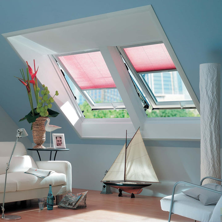 Roto Designo R8 WDF R88CK W WD AL Klapp-Schwingfenster mit Wärmedämmung und Eindeckrahmen (Eindeckra