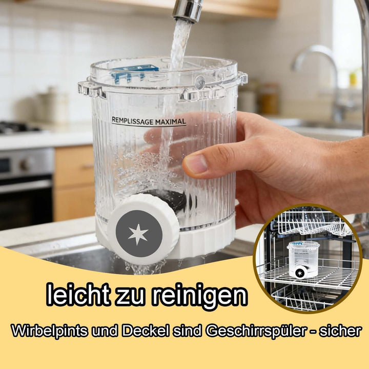 2 Stück für Ninja Swirl Creami Behälter 480 ml Eisbehälter - Kompatibel mit Ninja Creami NC701 & NC7