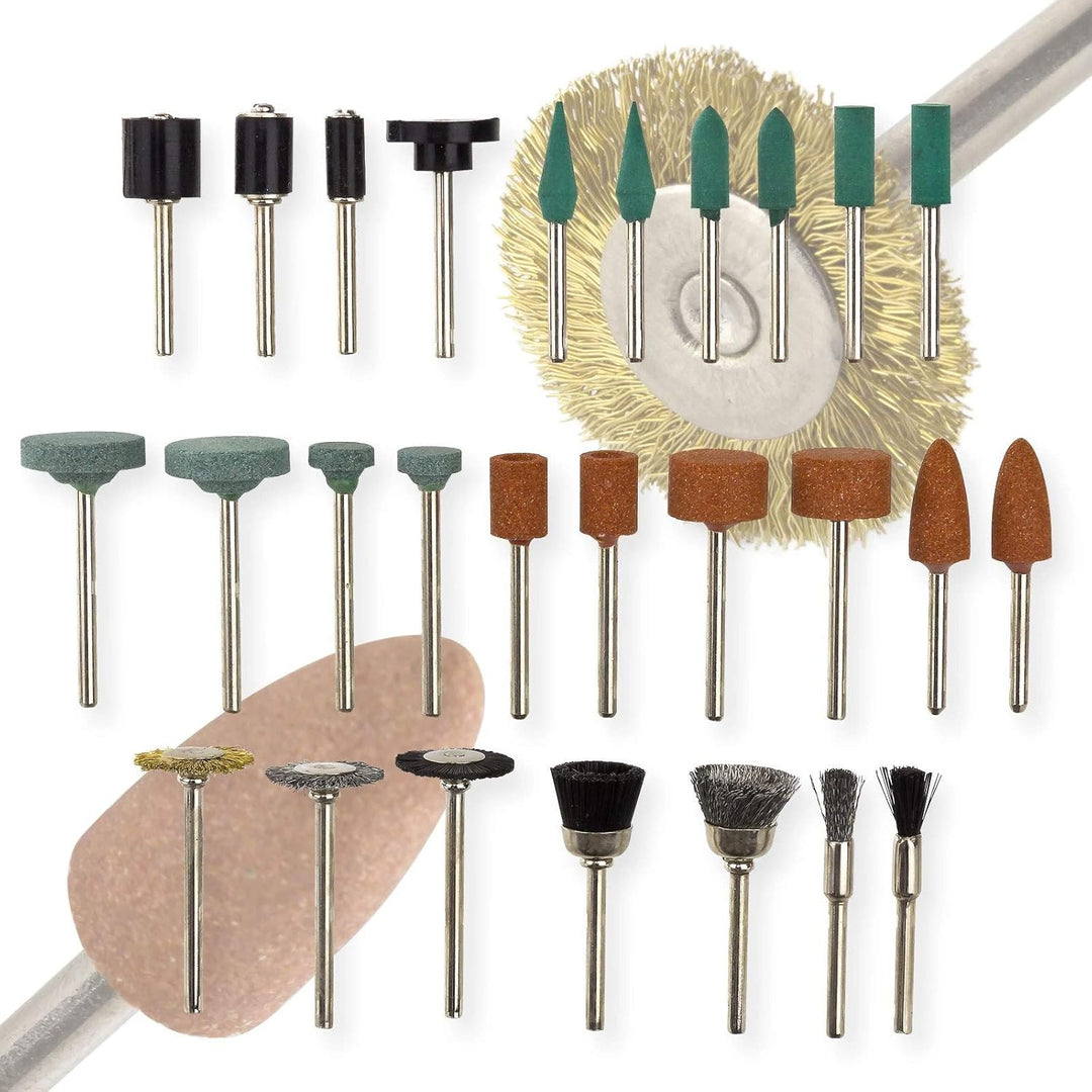 DEMA Zubehör-Set 278 tlg - Minischleifer, Stabschleifer, Multischleifer, Multitool - Schleifaufsätze