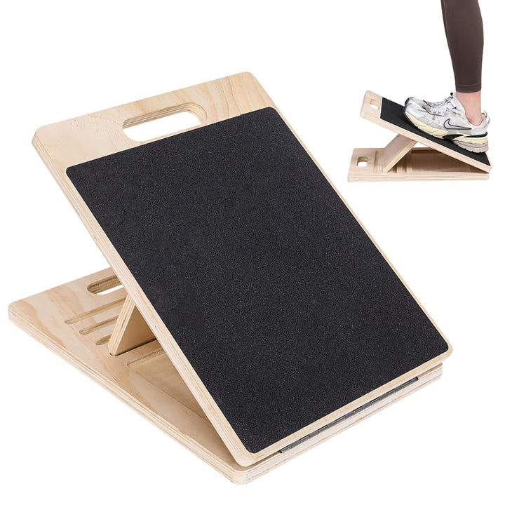 Professionelles Schrägbrett Aus Holz, Portable Wooden Slant Board, Einstellbares & Rutschfestes Schr