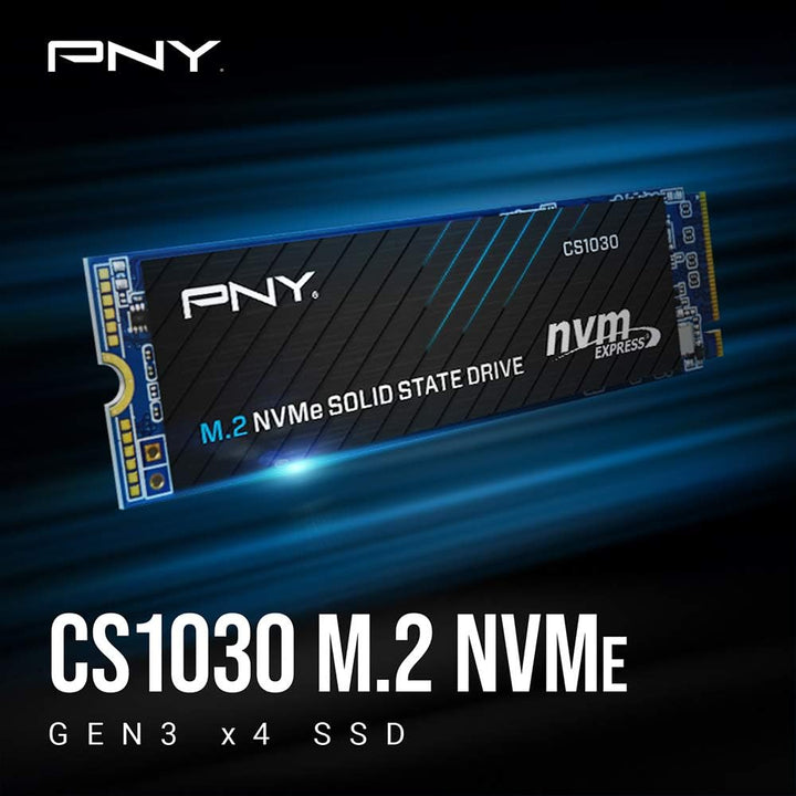 PNY CS1030 1TB M.2 NVMe PCIe Gen3 x4, 2100MB/s Lesegeschwindigkeit, 1700MB/s Schreibgeschwindigkeit