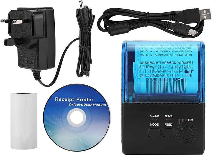 Thermodrucker Bondrucker 58mm, Bluetooth 4.0 Wireless Quittungsdrucker ESC/P0S/STAR Befehlen Drucker