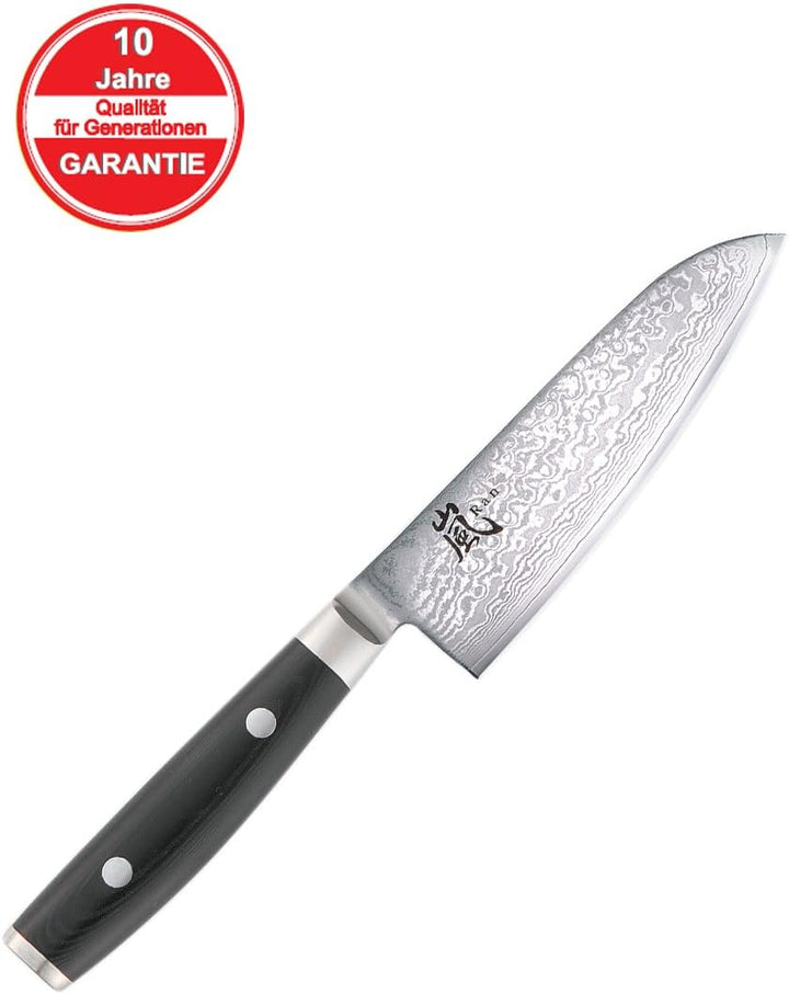 Yaxell Ran 69 Santokumesser 12,5cm Micarta - 69 Lagen Damastmesser