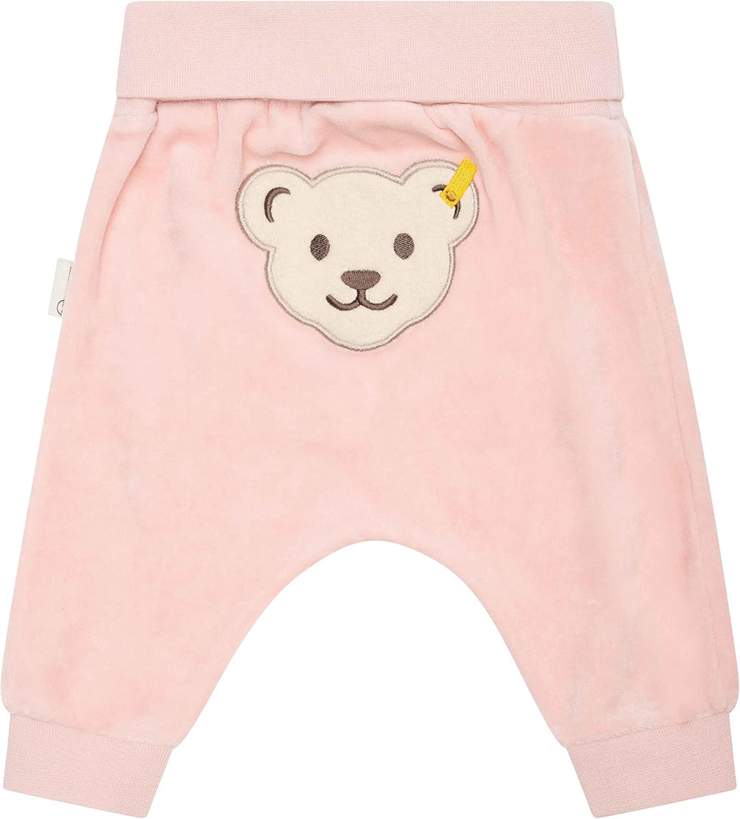 Steiff Unisex Baby Lässige Hose Basic Jogginghose mit Beinbündchen 50 Silver Pink, 50 Silver Pink