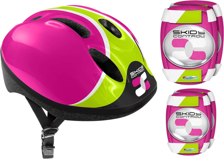 STAMP - HELM mit einstellbaren Tailleneinstellungen + ELLBOGEN und KNIESCHÜTZER - SKIDS CONTROL Girl