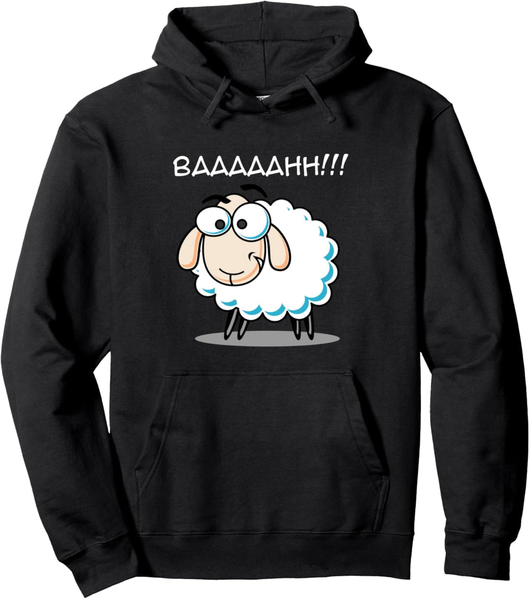 Lustiger Schafkarikaturentwurf. Baaaaahh !!! Wir sind Pullover Hoodie