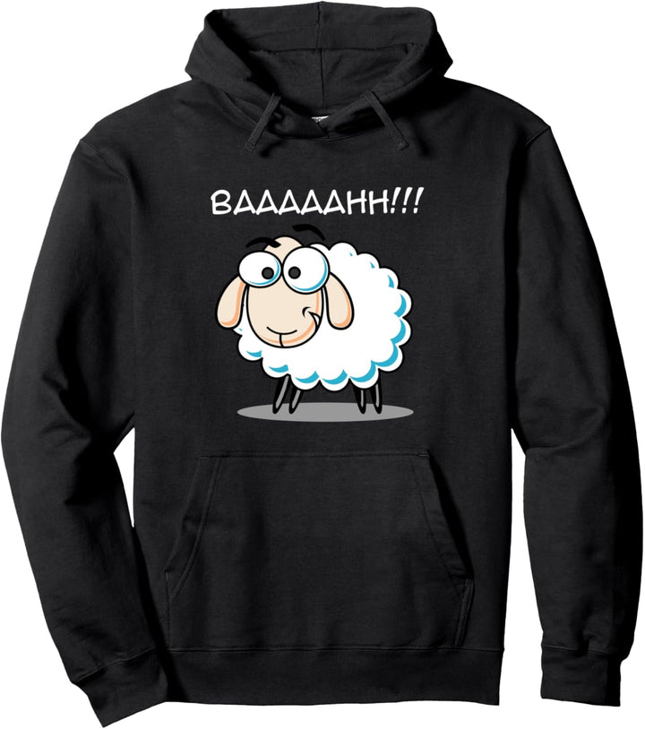 Lustiger Schafkarikaturentwurf. Baaaaahh !!! Wir sind Pullover Hoodie