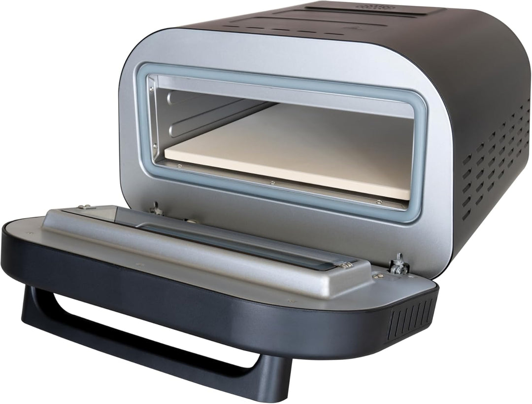 Unold 68815 Pizzaofen Don Luigi - Schwarz, Elektrischer Ofen, 1.700 Watt, rostfreier Edelstahl, bis