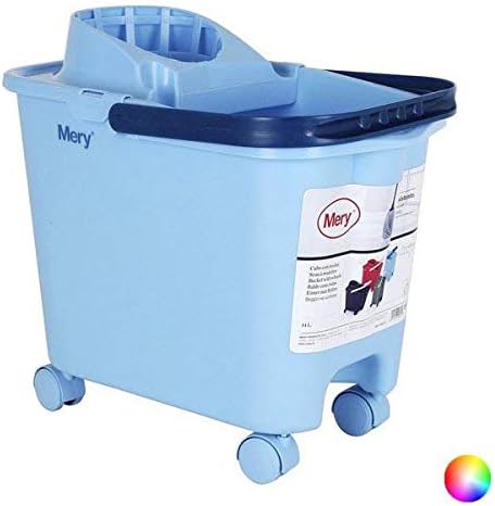 Mery 0325.09 - Putzeimer, mit Sieb und Rollen, 14 Liter Fassungsvermögen, Blau 14L Blau, 14L Blau